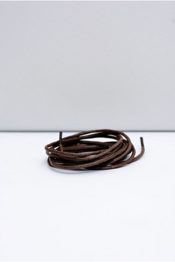 Cadarços finos encerados marrom Corbby