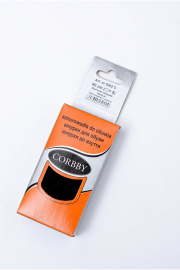 Cadarços Redondos Pretos Corbby 2