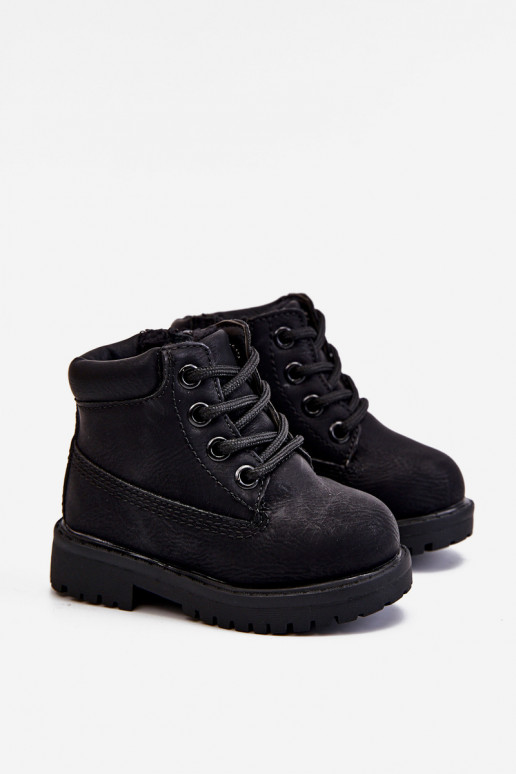 Botas pretas aquecidas infantis Botas Dexter Botas pretas aquecidas infantis Botas Dexter