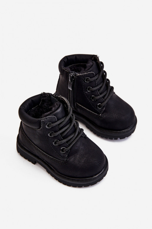 Botas pretas aquecidas infantis Botas Dexter Botas pretas aquecidas infantis Botas Dexter