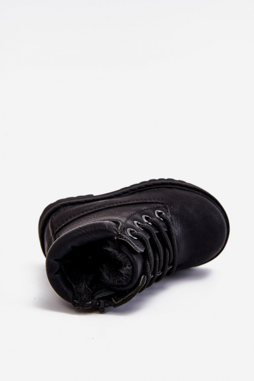 Botas pretas aquecidas infantis Botas Dexter Botas pretas aquecidas infantis Botas Dexter