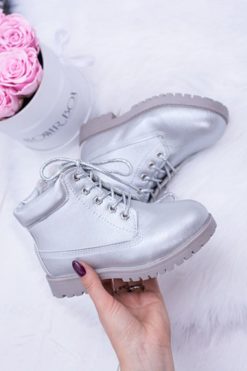 Botas infantis prateadas aquecidas Dexter 2