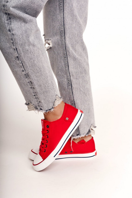 Modelo clássico de sapatilhas Big Star DD274339 vermelho