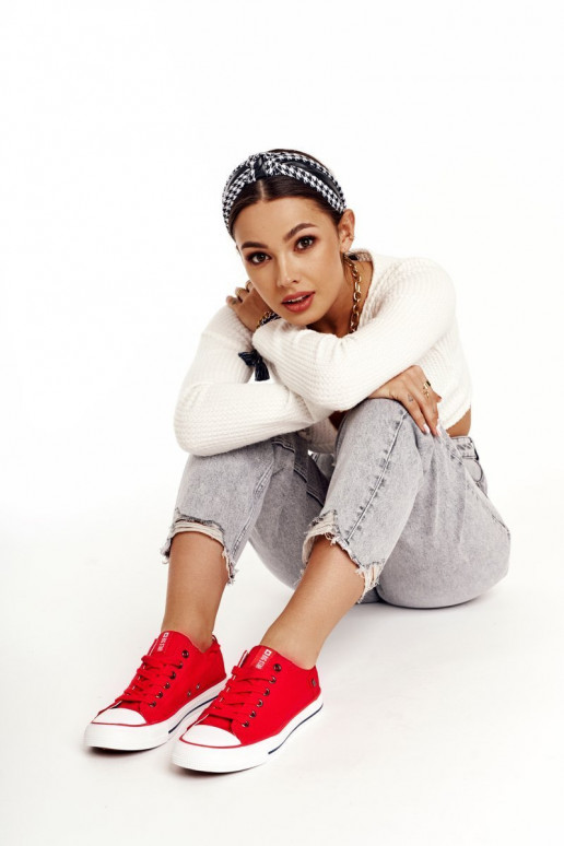 Modelo clássico de sapatilhas Big Star DD274339 vermelho