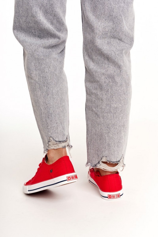 Modelo clássico de sapatilhas Big Star DD274339 vermelho