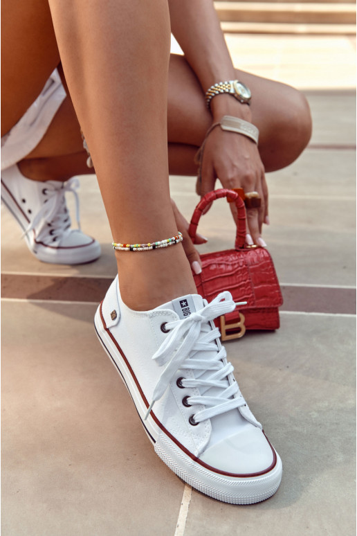 Modelo clássico de sapatilhas Big Star DD274336 cor branca