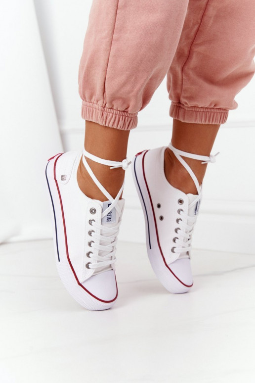 Modelo clássico de sapatilhas Big Star DD274336 cor branca