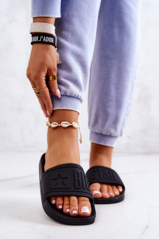 Chinelos femininos Big Star cor preta DD274A271