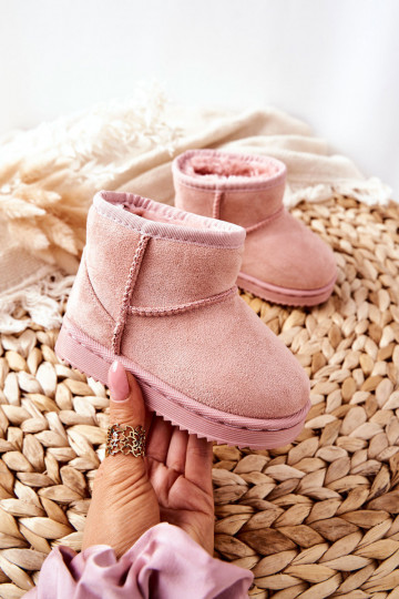 Botas quentes de inverno infantil na cor rosa Gooby