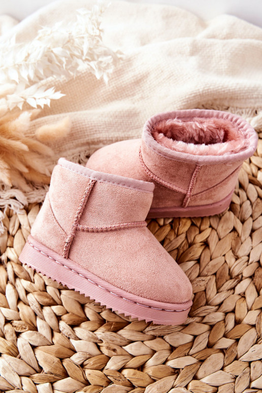 Botas quentes de inverno infantil na cor rosa Gooby