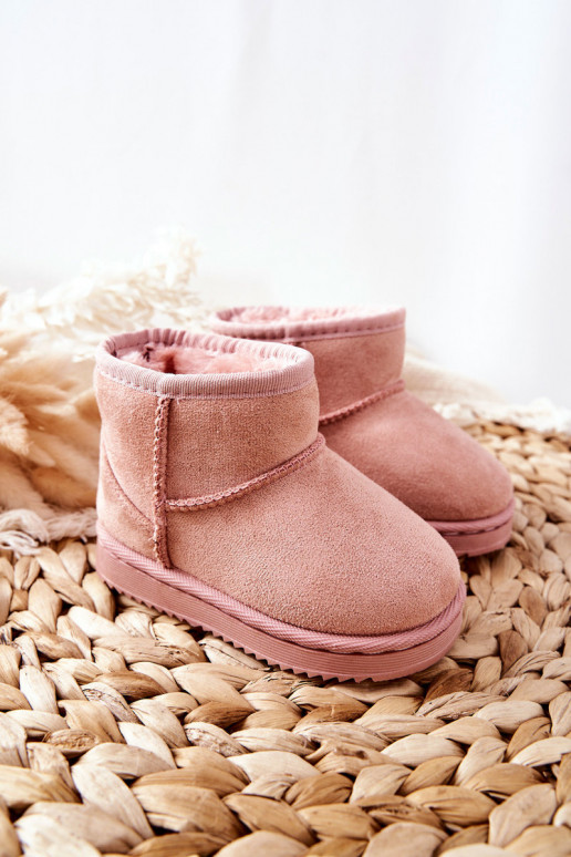 Botas quentes de inverno infantil na cor rosa Gooby