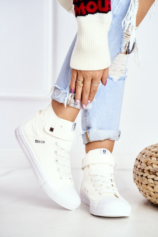 sapatos de lazer com sola Big Star FF274579 cor branca sapatos de lazer com sola Big Star FF274579 cor branca