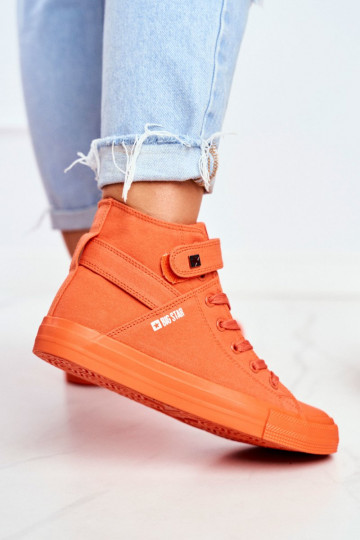 sapatos de lazer com sola Big Star FF274583 cor laranja