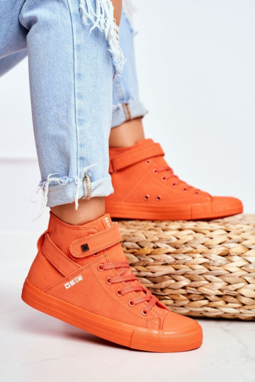 sapatos de lazer com sola Big Star FF274583 cor laranja 2