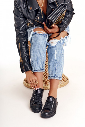 Calçado feminino de lazer Big Star cor preta V274871