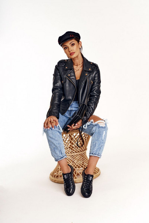 Calçado feminino de lazer Big Star cor preta V274871 Calçado feminino de lazer Big Star cor preta V274871