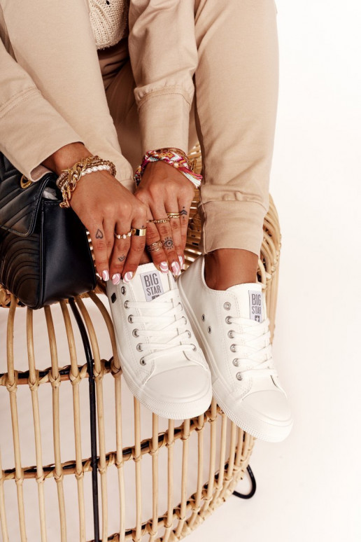 sapatos de lazer Big Star cor branca V274869 sapatos de lazer Big Star cor branca V274869