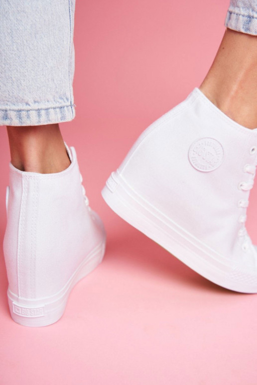 Tênis modelo sapatos Big Star cor branca FF274A192