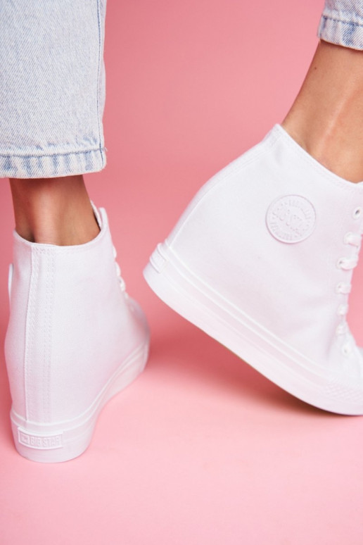 Tênis modelo sapatos Big Star cor branca FF274A192