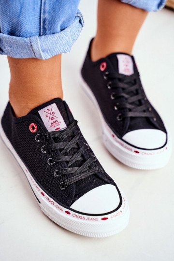 Sapatos de lazer Cross Jeans cor preta FF2R4015C