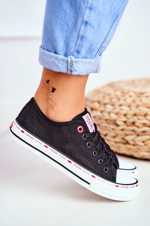 Sapatos de lazer Cross Jeans cor preta FF2R4015C