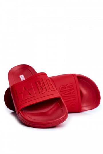 Chinelos masculinos Big Star Rubber cor vermelha DD174689 2