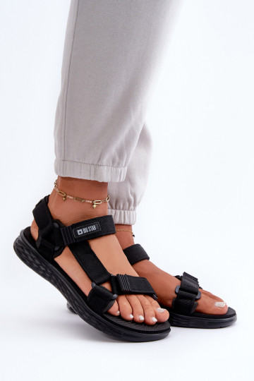 Sandálias femininas Big Star FF274A600 pretas 2