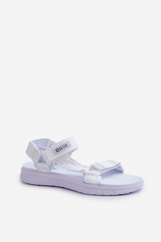 Sandálias femininas Big Star FF274A603 brancas