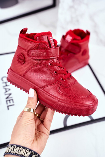 Calçado esportivo infantil aquecido Big Star GG374042 vermelho