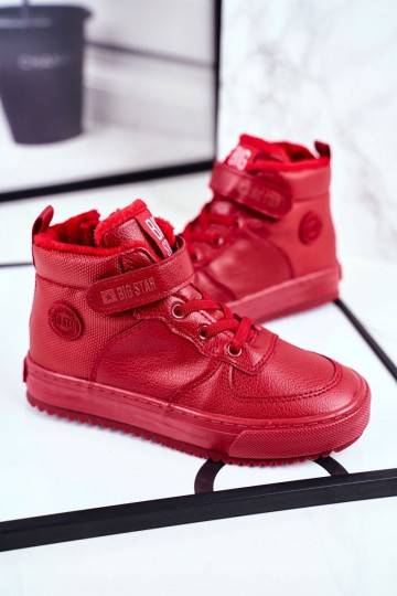 Calçado esportivo infantil aquecido Big Star GG374042 vermelho 2