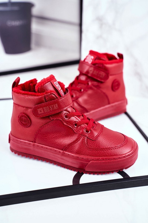 Calçado esportivo infantil aquecido Big Star GG374042 vermelho