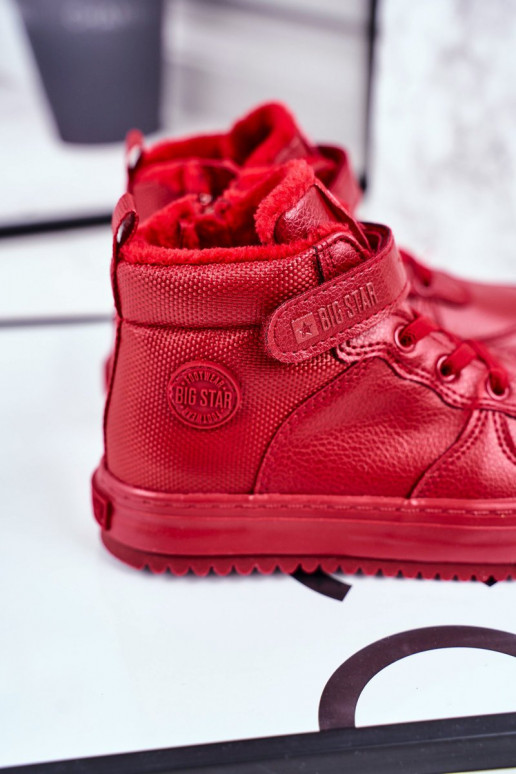 Calçado esportivo infantil aquecido Big Star GG374042 vermelho