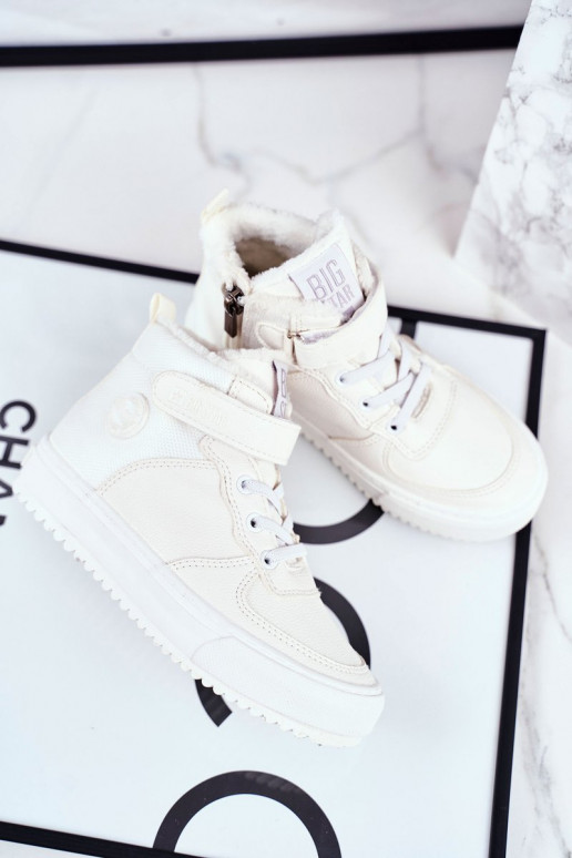 Calçado esportivo infantil aquecido Big Star GG374041 cor branca