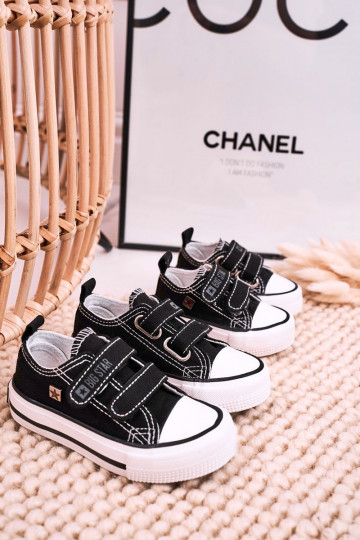 Calçado infantil de lazer com fechos adesivos BIG STAR HH374200 cor preta 2