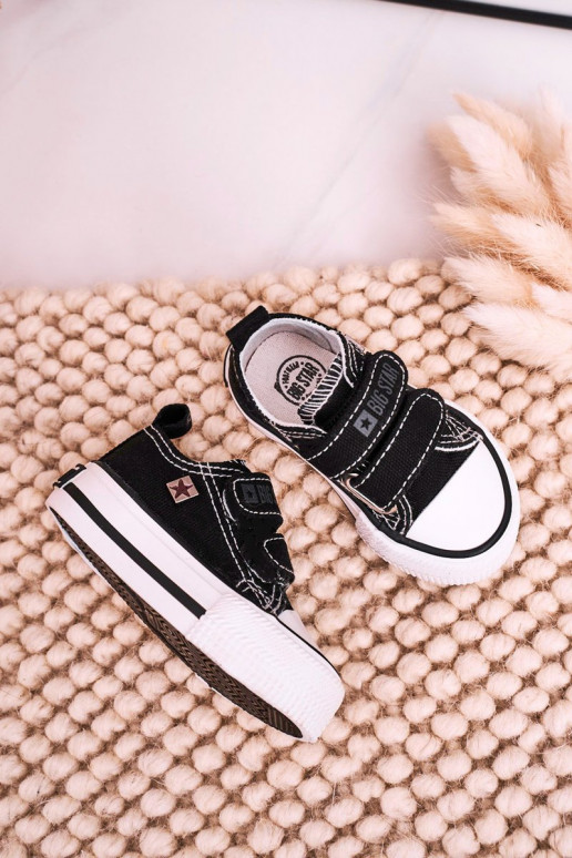 Calçado infantil de lazer com fechos adesivos BIG STAR HH374200 cor preta Calçado infantil de lazer com fechos adesivos BIG STAR HH374200 cor preta