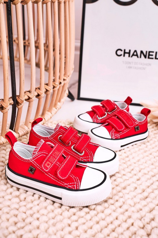 Calçado infantil de lazer com fechos adesivos BIG STAR HH374202 vermelho Calçado infantil de lazer com fechos adesivos BIG STAR HH374202 vermelho