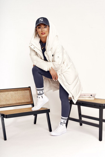 sapatos de lazer com sola larga BIG STAR FF274241 cor branca 2