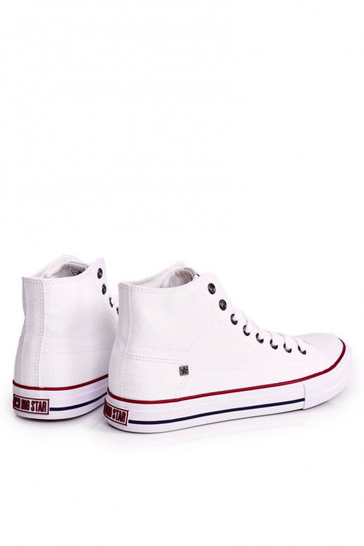 para homens sapatos de lazer modelo clássico com sola BIG STAR DD174251 cor branca para homens sapatos de lazer modelo clássico com sola BIG STAR DD174251 cor branca
