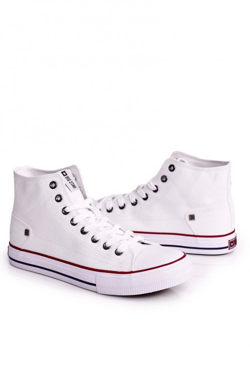 para homens sapatos de lazer modelo clássico com sola BIG STAR DD174251 cor branca