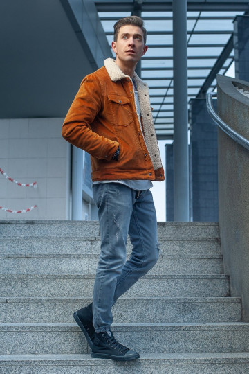 Sapatos de lazer modelo clássico com sola BIG STAR FF174550 cor preta 2