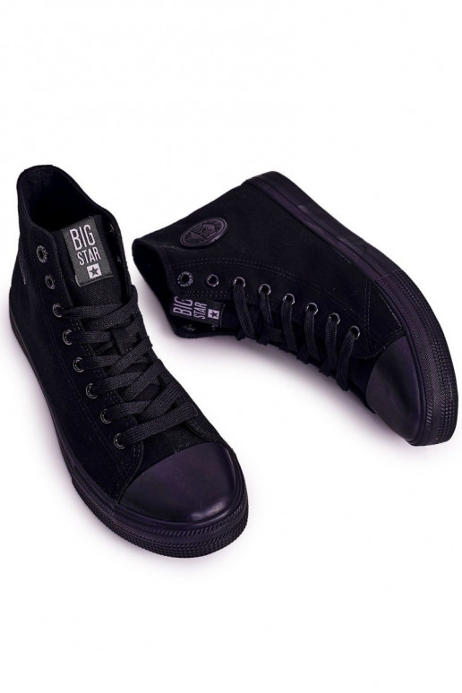 Sapatos de lazer modelo clássico com sola BIG STAR FF174550 cor preta