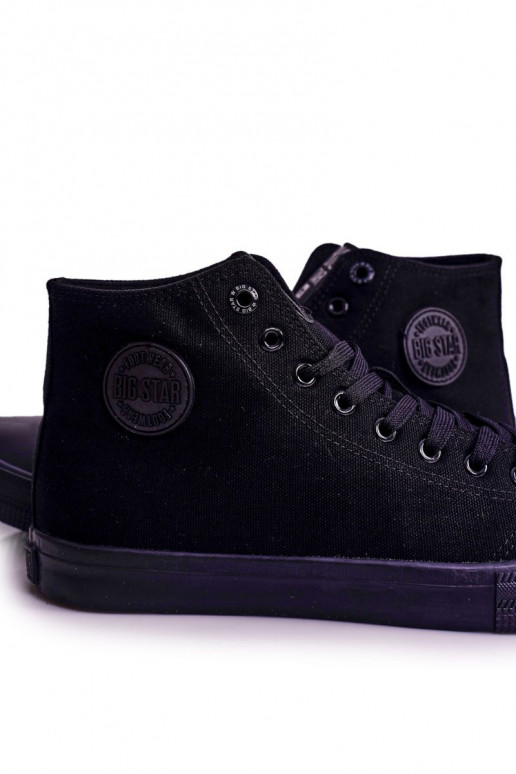 Sapatos de lazer modelo clássico com sola BIG STAR FF174550 cor preta