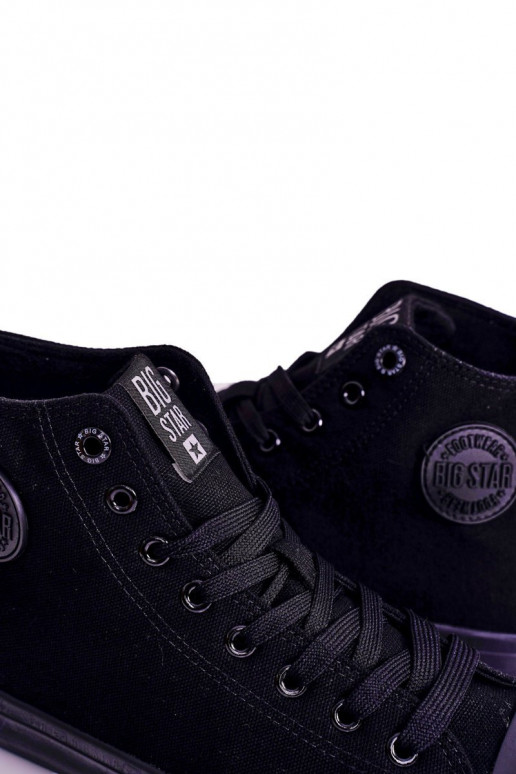 Sapatos de lazer modelo clássico com sola BIG STAR FF174550 cor preta