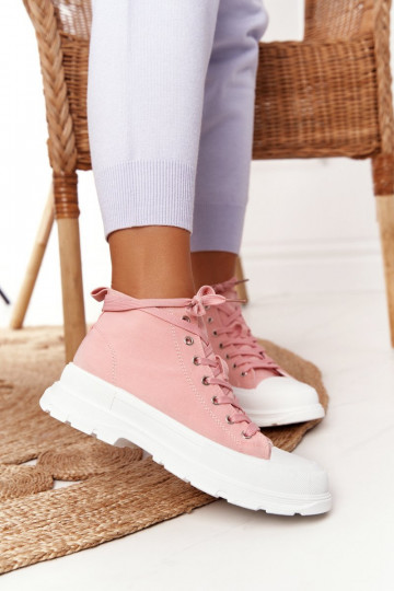 sapatos casuais Trissy rosa com sola larga 2