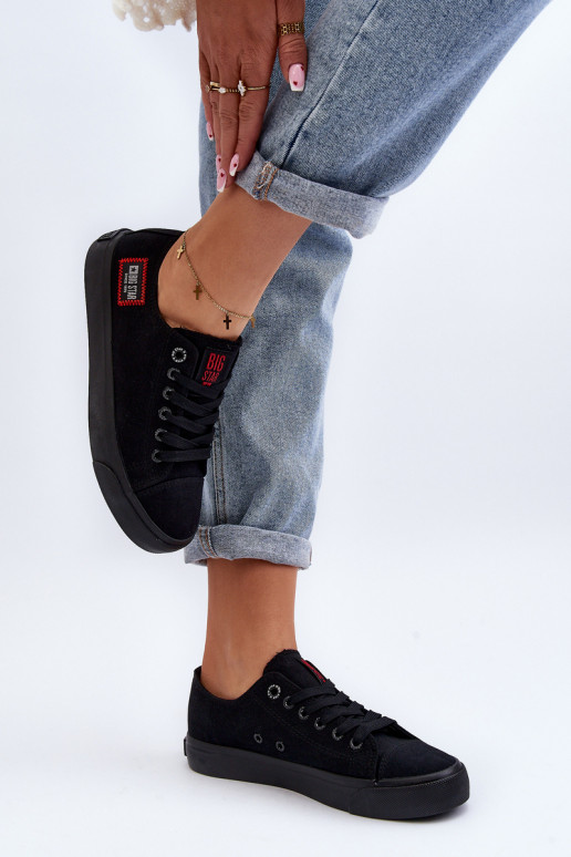 Sapatos femininos BIG STAR HH274133 pretos Sapatos femininos BIG STAR HH274133 pretos