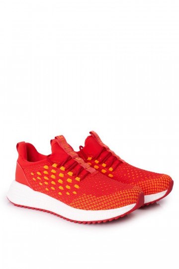 Sapatos esportivos masculinos Memory Foam Big Star FF174240 cor vermelha