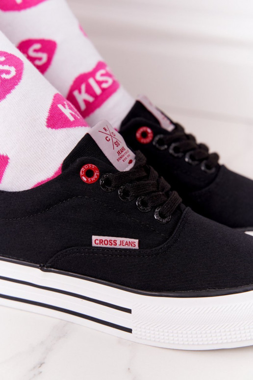 Tênis plataforma CROSS JEANS FF2R4002C preto Tênis plataforma CROSS JEANS FF2R4002C preto