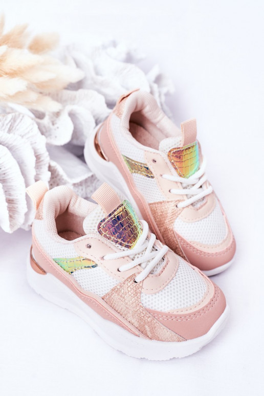 Calçados esportivos infantis tênis modelo sapatos cor rosa Game Time