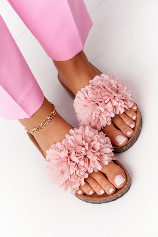 Chinelos rosa Flowerbomb