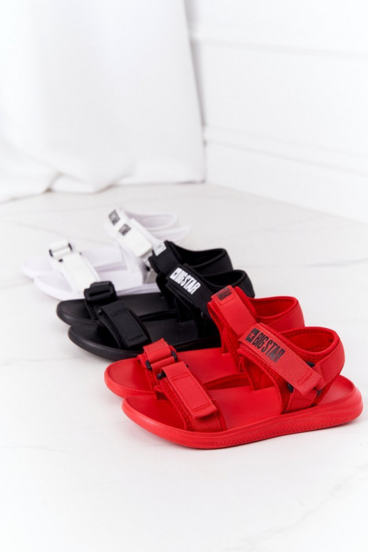 Sandálias estilo esportivo Big Star HH274A024 cor preta